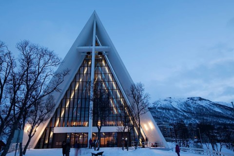 Arctic Cathedral or Tromsdalen Kirke church