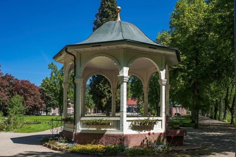 Pavilion in the Kurpark spa park