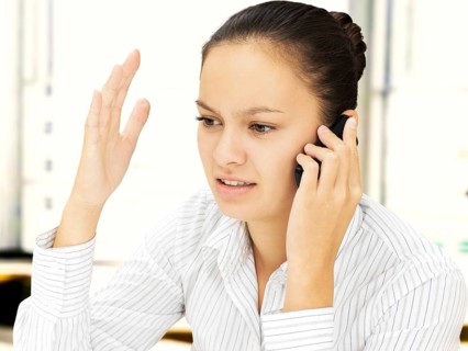 Businesswoman on the phone