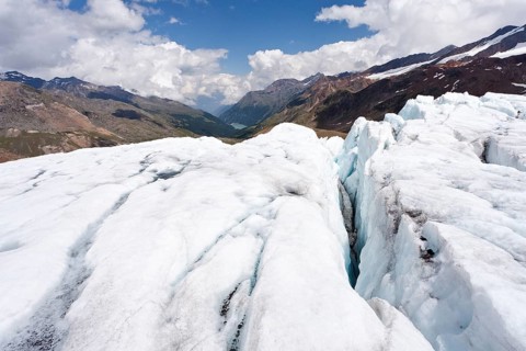View of Zufallferner glacier