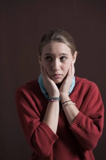 Teenage girl with a thoughtful expression