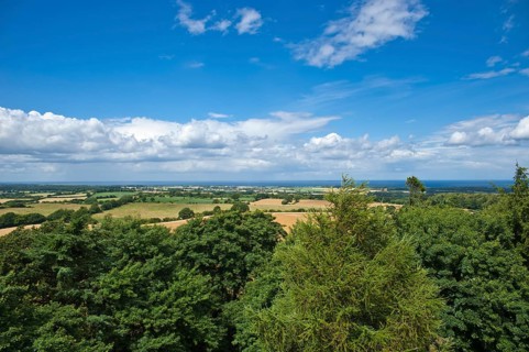 View from Hessenstein Tower to Hohwacht Bay