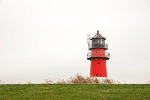Lighthouse in the North Sea resort of Buesum