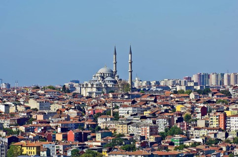 View of Istanbul as seen from the Galata tower