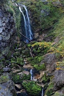 Waterfall in the Wasserlochklamm gorge near Palfau