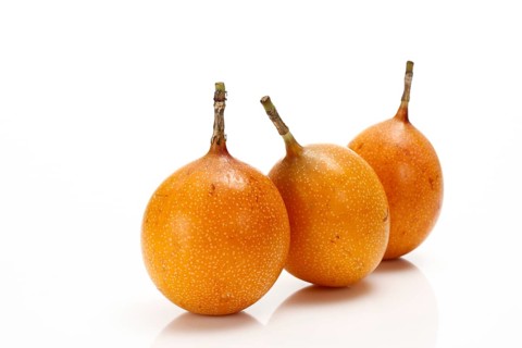 Three Granadillas or Passion Fruit (Passiflora caerulea)