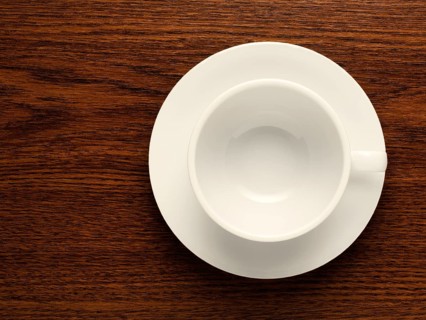 Empty cup