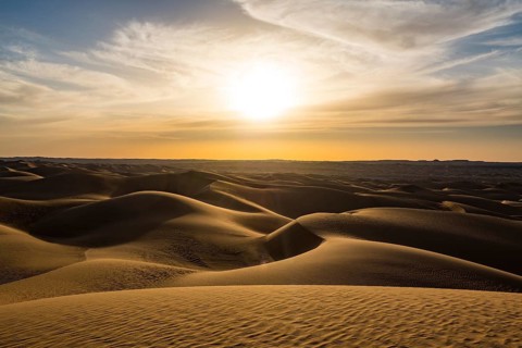 Sanddunes at Sunset