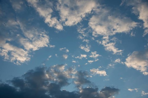 Clouds evening sky