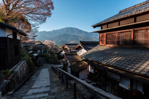 Historic village on Nakasendo street