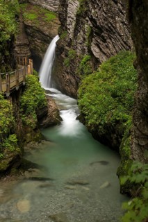 Thur Waterfall near Wildhaus in Toggenburg