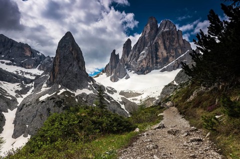 Elferkofel with dramatic sky