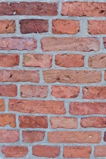 Wall made of red bricks
