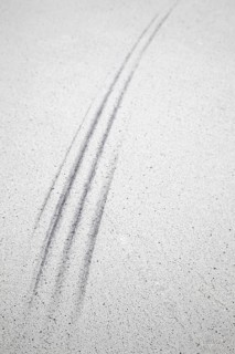 Tire tracks