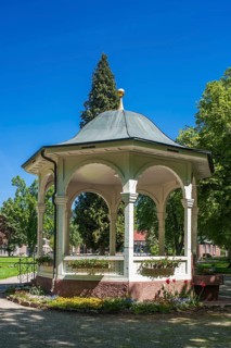 Pavilion in the Kurpark spa park