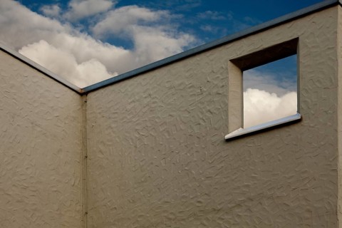 Window with a view of the sky
