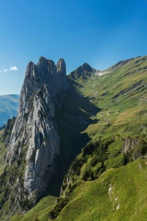 View over the Alpstein Range with the Kreuzberge Mountains