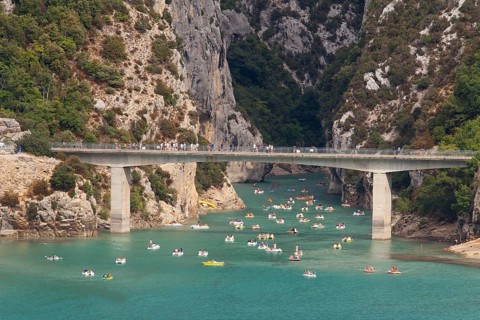 The bridge at the Lac de Sainte-Croix