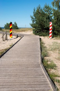 Boardwalk on the former death strip
