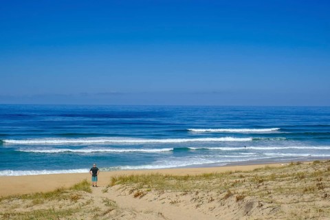Beach and coast at Plage des Chenes Lieges