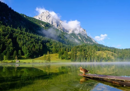 Lake Ferchensee and Wettersteinspitze