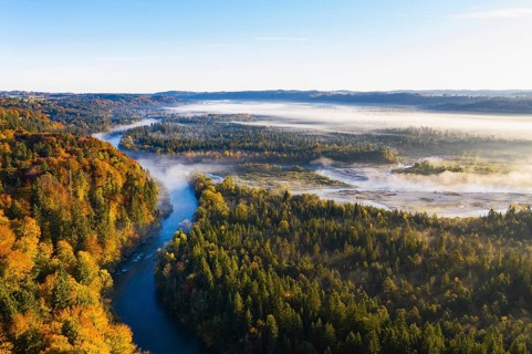 Mouth of the Loisach into the Isar