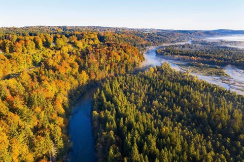 Mouth of the Loisach into the Isar
