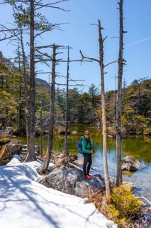 Young woman at Myojin First Pond
