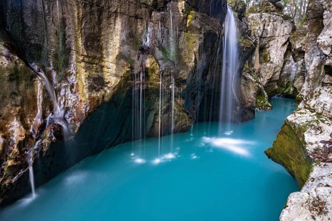 Waterfall in Soca Canyon
