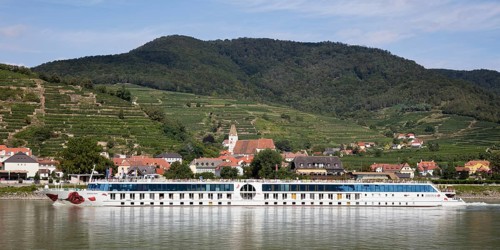River cruise ship AROSA RIVA on the Danube