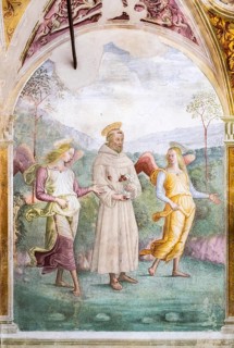 Angels accompany St. Francis