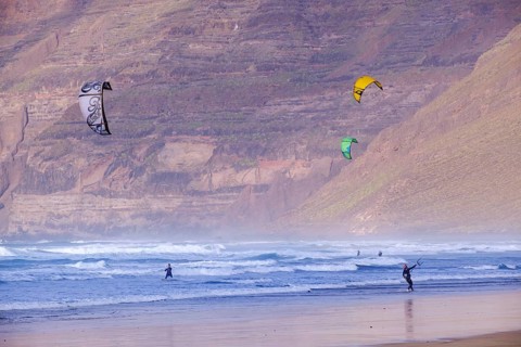 Kitesurfers