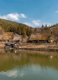 Reconstruction of an old Japanese village