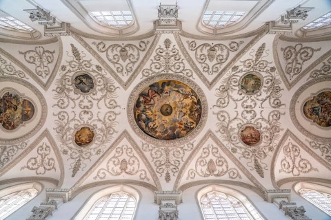 Ceiling of the parish church Maria Himmelfahrt