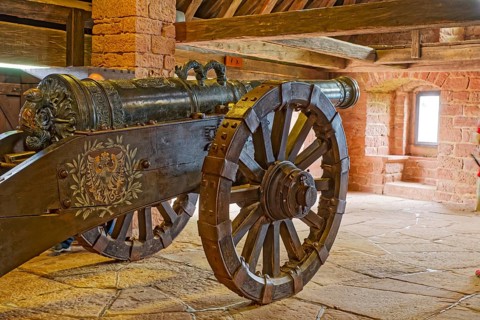 Cannon in the Chateau du Haut-Koenigsbourg