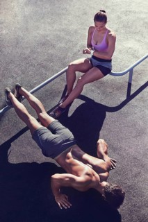 Couple in a Outdoor gym