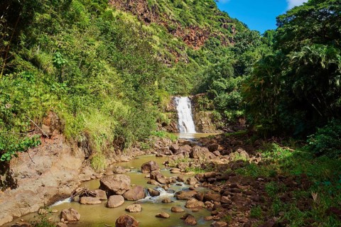 Waimea Falls in the Waimea Valley