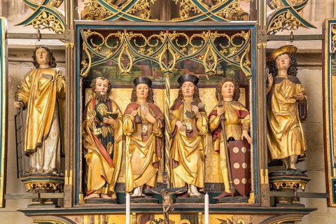 Altar of the Holy Trinity in the catholic parish church St. Georg