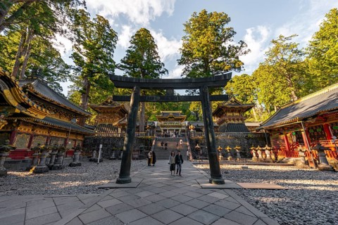 Torii gate at Tosho-gu Shrine from the 17th century