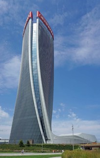Generali Tower or Torre Generali or Lo Storto by architect Zara Hadid