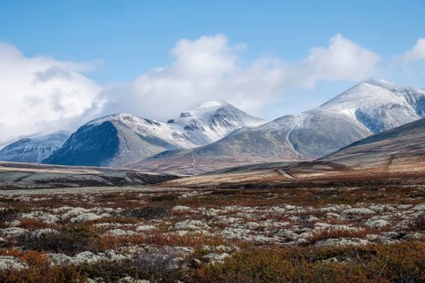 Autumn landscape in Fjall