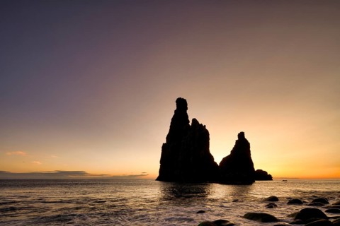 Volcanic rock formation Ilheus da Rib