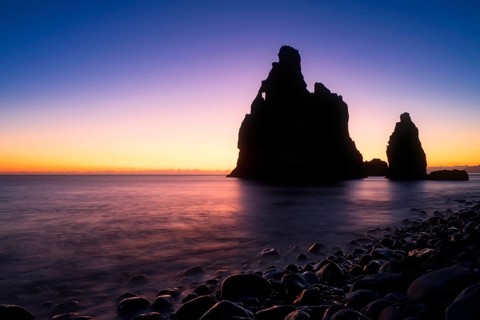 Volcanic rock formation Ilheus da Rib