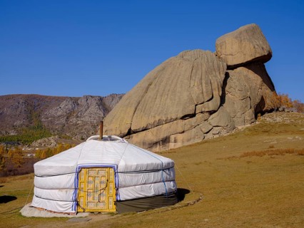 Yurt under the Turtle Rock
