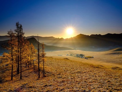 Sunrise in Gorchi Terelj National Park