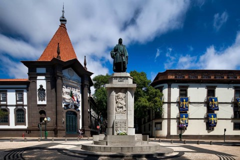 Statue of the navigator and explorer Joao Goncalves Zarco