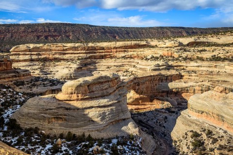 Canyon with rock arch