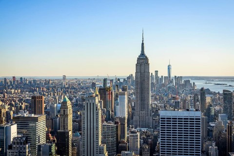 View of Midtown and Downtown Manhattan