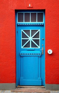 Colorful door in Nyborg