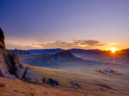 Sunrise in Gorchi Terelj National Park